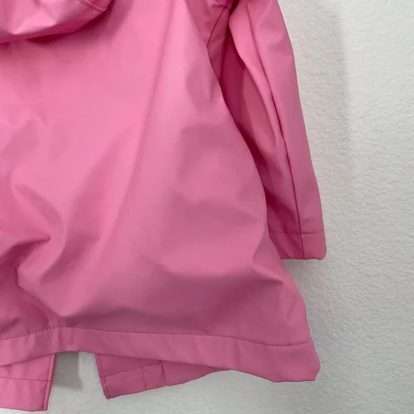 SOLD Baby Gap • Pink Floral Jersey Lined Hooded Rain Coat - Picture 15 of 16